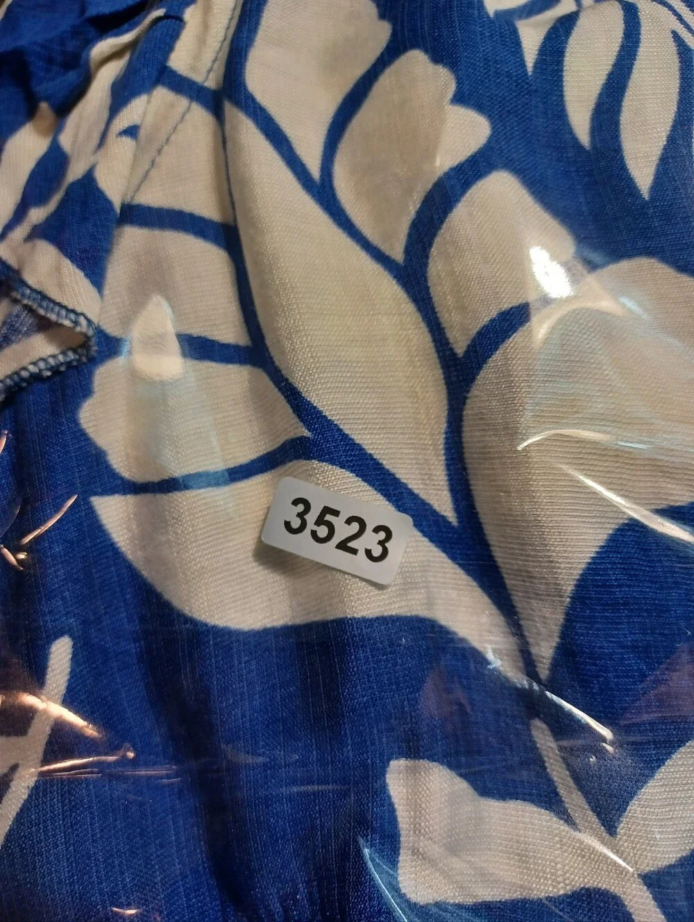 bloomchic 12 L blue white tropical floral maxi jumpsuit dress nwt